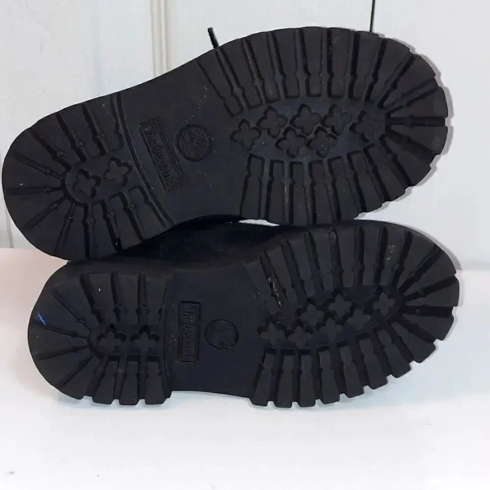 Timberland Black Nubuck Leather Boots Sz 9